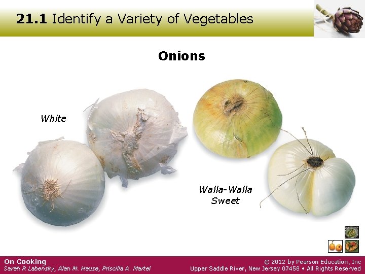 21. 1 Identify a Variety of Vegetables Onions White Walla-Walla Sweet On Cooking Sarah