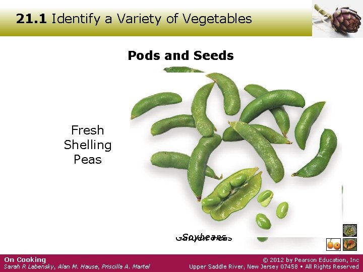 21. 1 Identify a Variety of Vegetables Pods and Seeds Fresh Shelling Peas Green