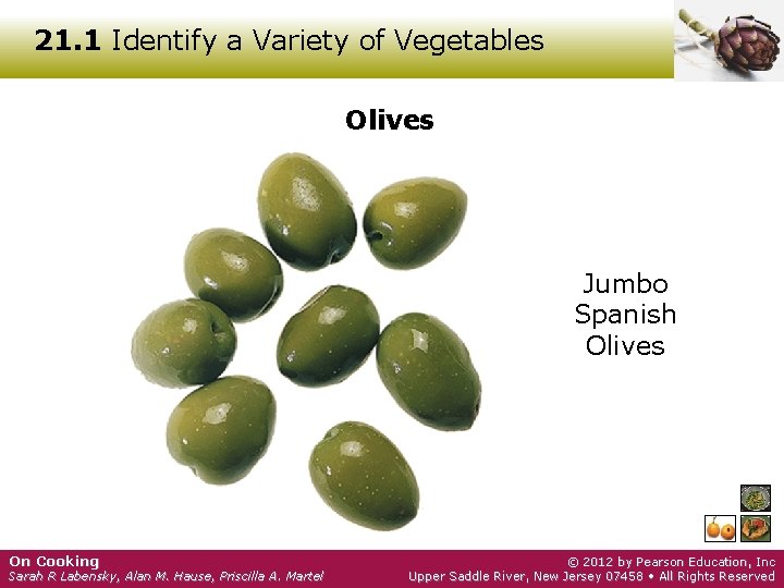 21. 1 Identify a Variety of Vegetables Olives Jumbo Spanish Olives On Cooking Sarah