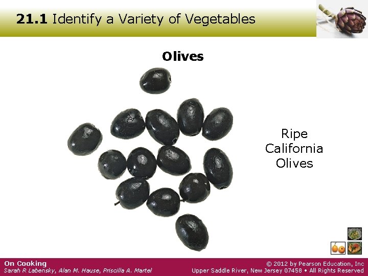 21. 1 Identify a Variety of Vegetables Olives Ripe California Olives On Cooking Sarah