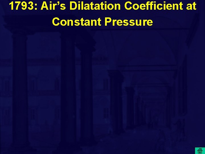 1793: Air’s Dilatation Coefficient at Constant Pressure 
