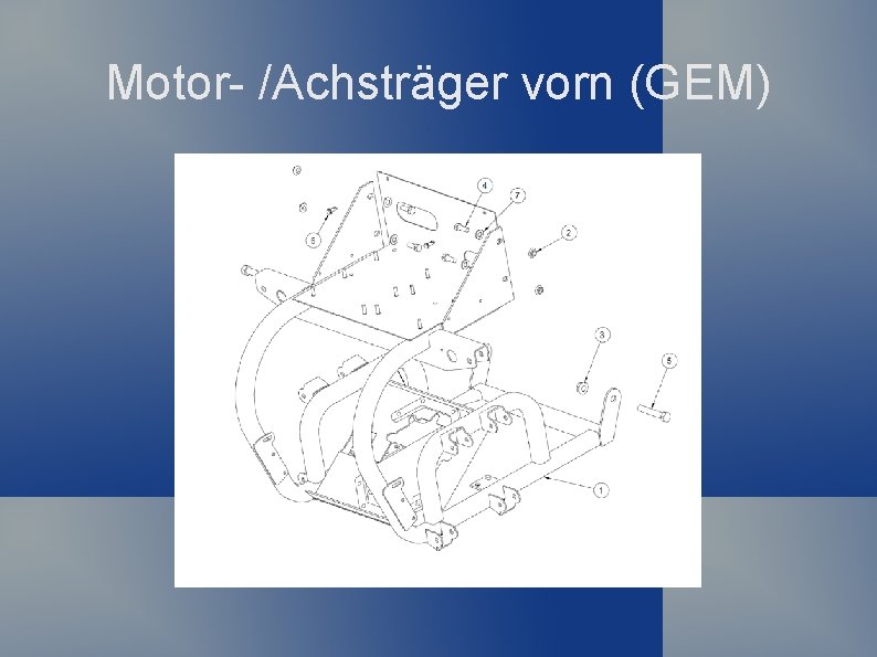 Motor- /Achsträger vorn (GEM) 