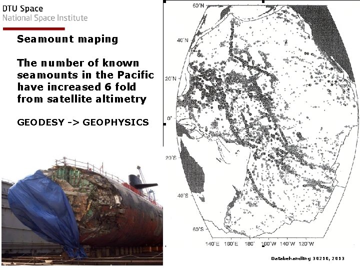 Seamount maping The number of known seamounts in the Pacific have increased 6 fold