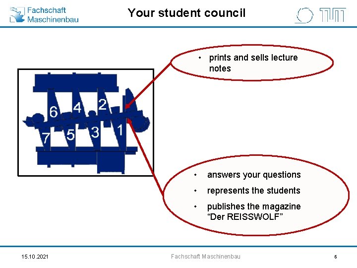 Your student council • prints and sells lecture notes 15. 10. 2021 • answers