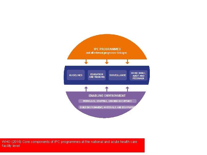 WHO (2016) Core components of IPC programmes at the national and acute health care