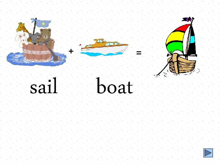 + sail = boat 