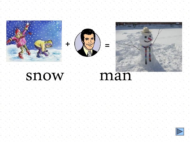 + snow = man 