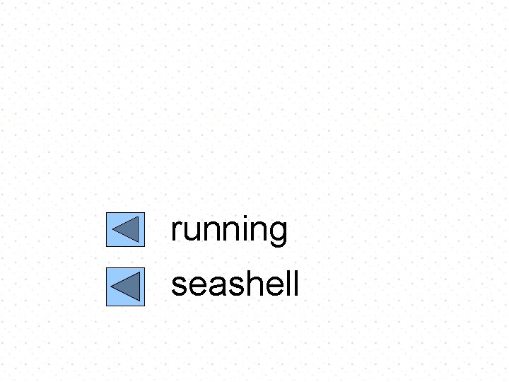 running seashell 