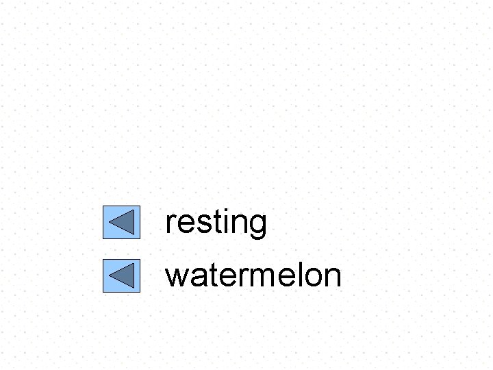 resting watermelon 