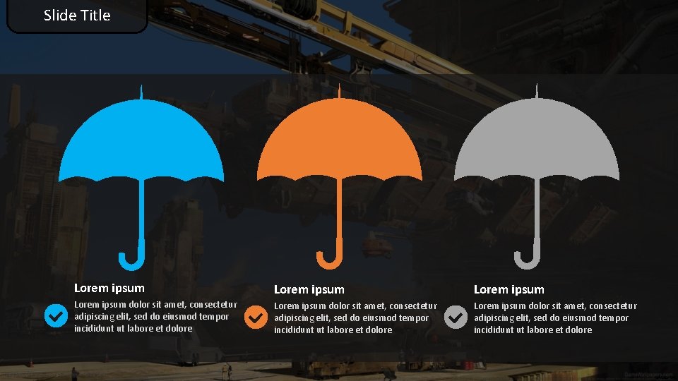 Slide Title Lorem ipsum dolor sit amet, consectetur adipiscing elit, sed do eiusmod tempor