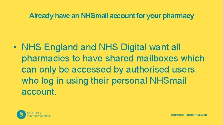 Already have an NHSmail account for your pharmacy • NHS England NHS Digital want