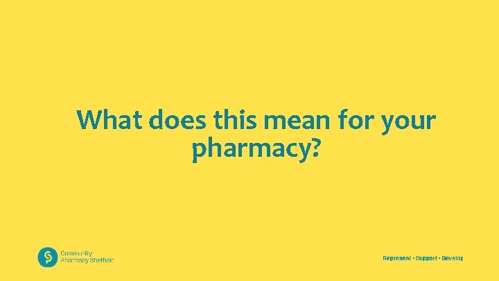 What does this mean for your pharmacy? 