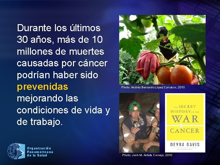 Durante los últimos 30 años, más de 10 millones de muertes causadas por cáncer