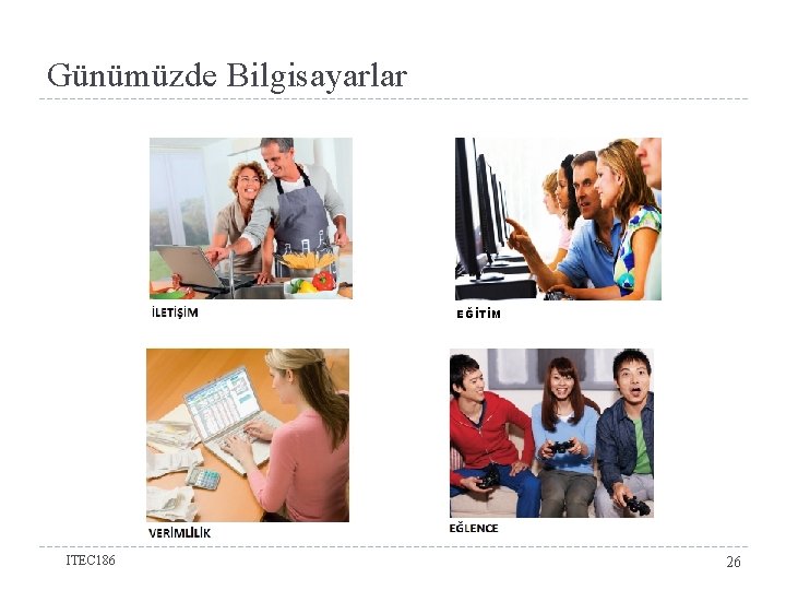 Günümüzde Bilgisayarlar EĞİTİM ITEC 186 26 