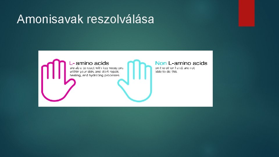 Amonisavak reszolválása 