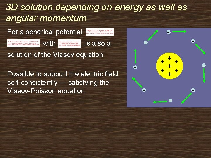 3 D solution depending on energy as well as angular momentum - For a