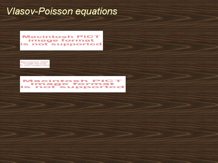 Vlasov-Poisson equations 