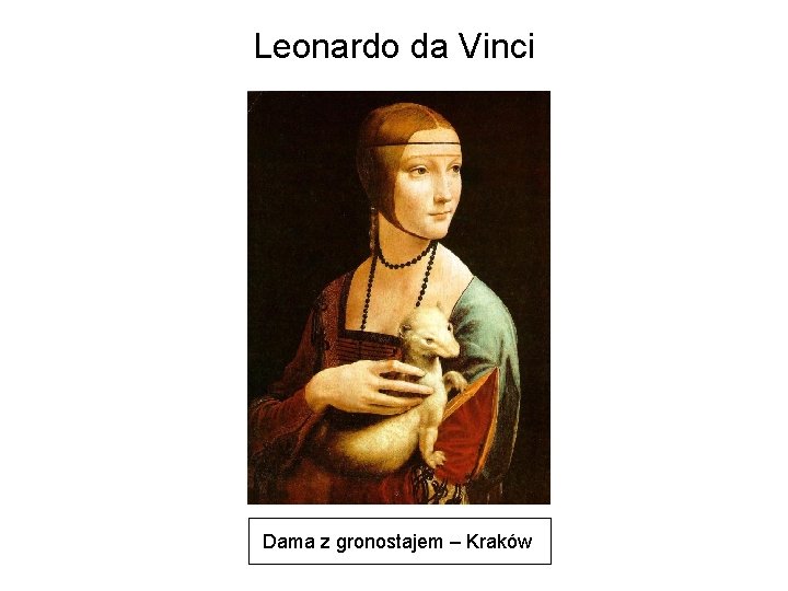 Leonardo da Vinci Dama z gronostajem – Kraków 