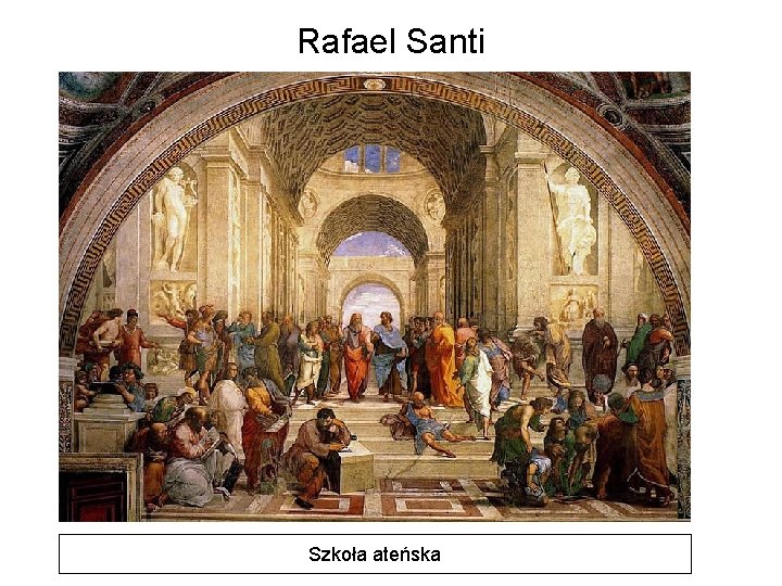 Rafael Santi Szkoła ateńska 