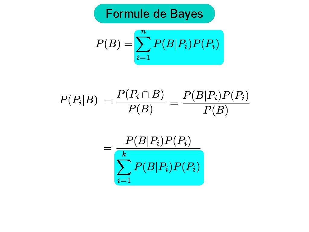 Formule de Bayes 