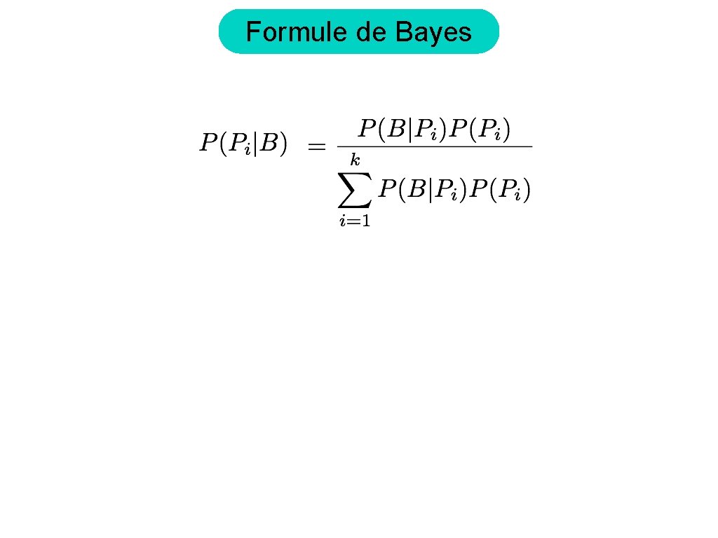 Formule de Bayes 