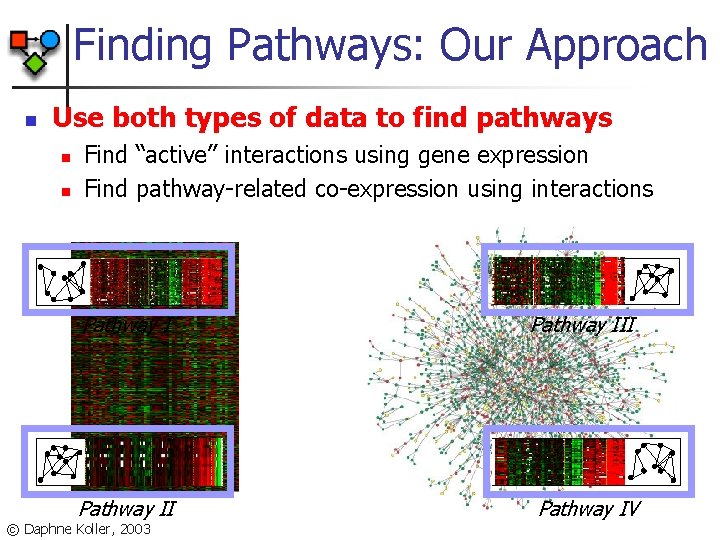 Finding Pathways: Our Approach n Use both types of data to find pathways n