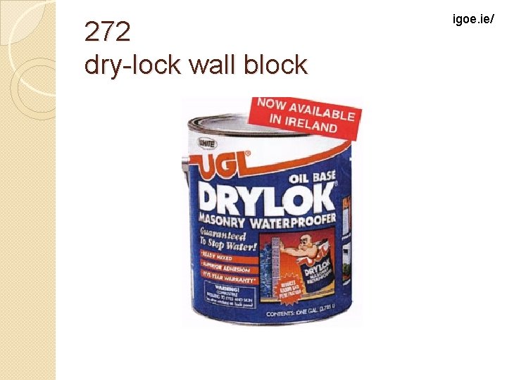 272 dry-lock wall block igoe. ie/ 