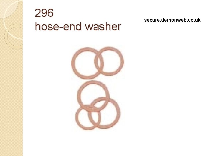 296 hose-end washer secure. demonweb. co. uk 