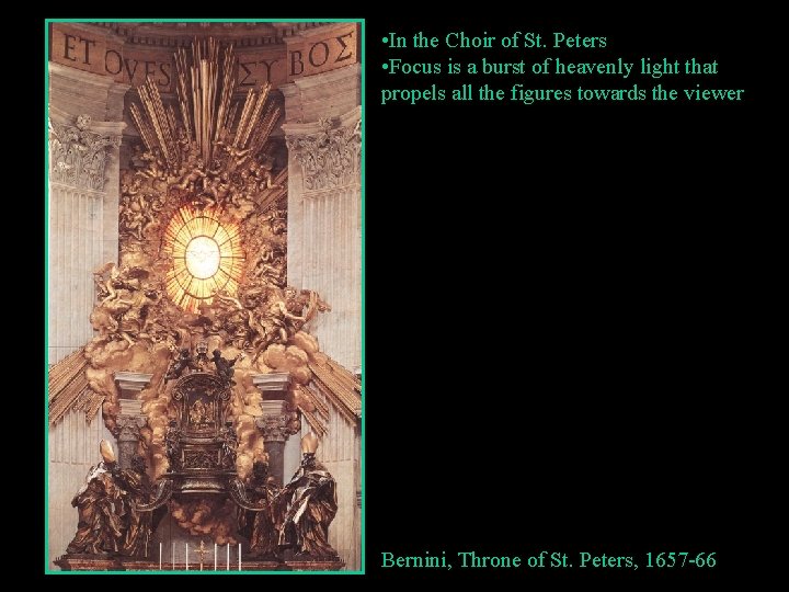  • In the Choir of St. Peters • Focus is a burst of