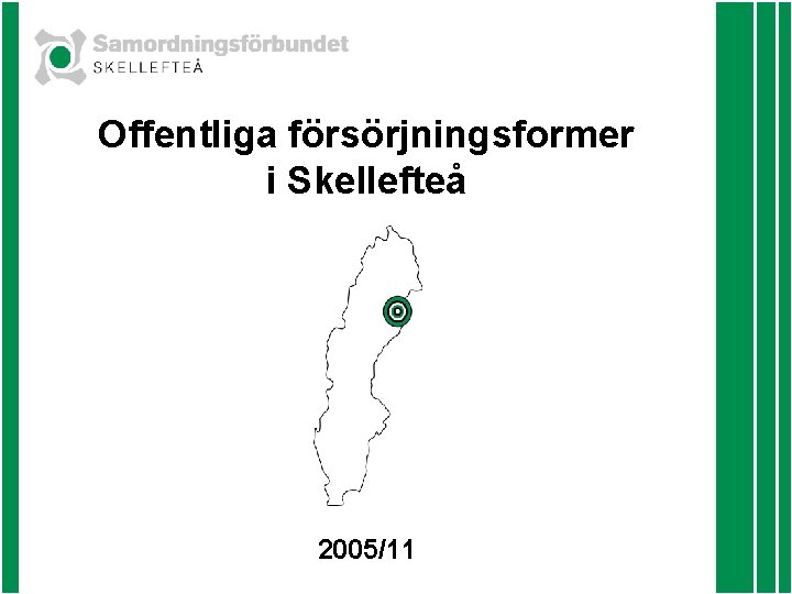 Offentliga försörjningsformer i Skellefteå 2005/11 