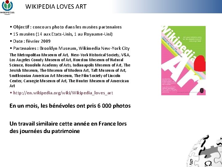 WIKIPEDIA LOVES ART • Objectif : concours photo dans les musées partenaires • 15