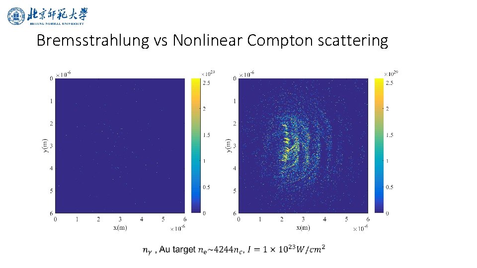 Bremsstrahlung vs Nonlinear Compton scattering 