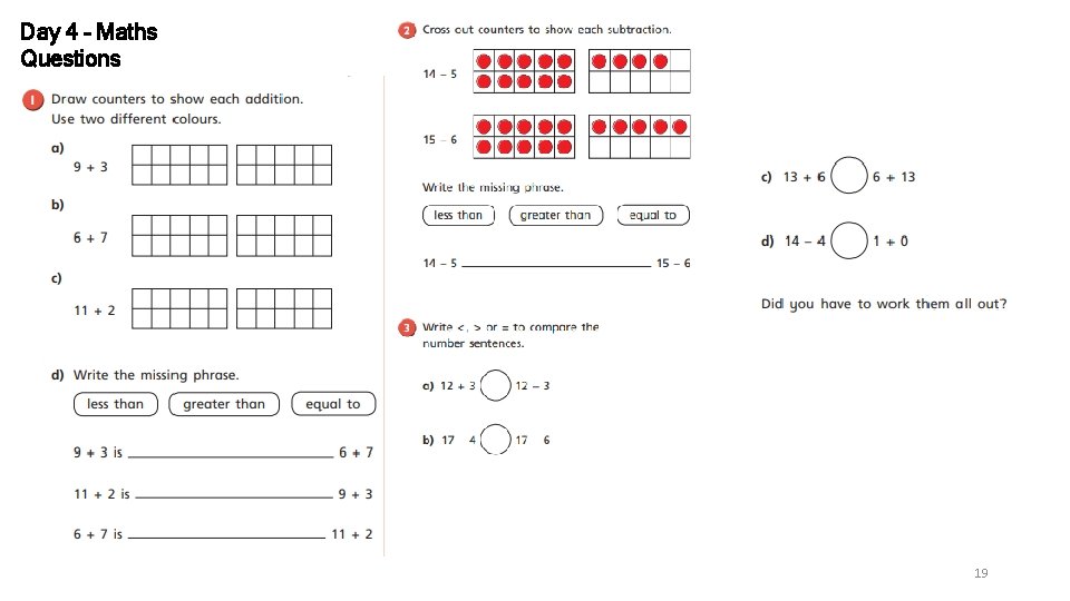 Day 4 – Maths Questions 19 