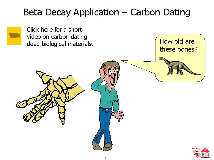 Beta Decay Application – Carbon Dating Click here for a short video on carbon