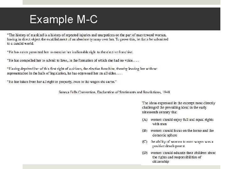 Example M-C 