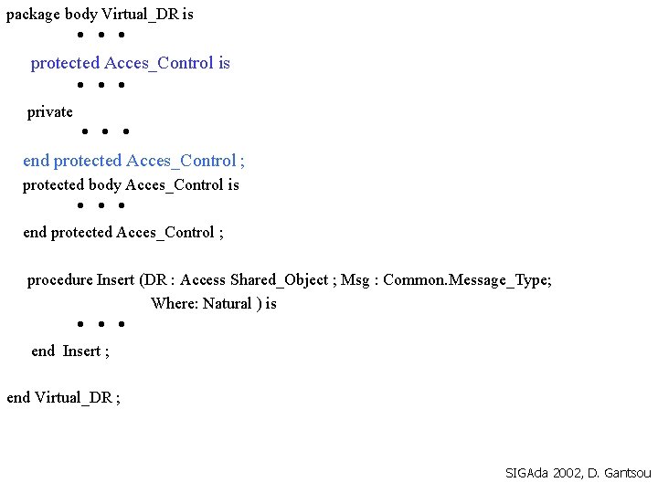package body Virtual_DR is protected Acces_Control is private end protected Acces_Control ; protected body