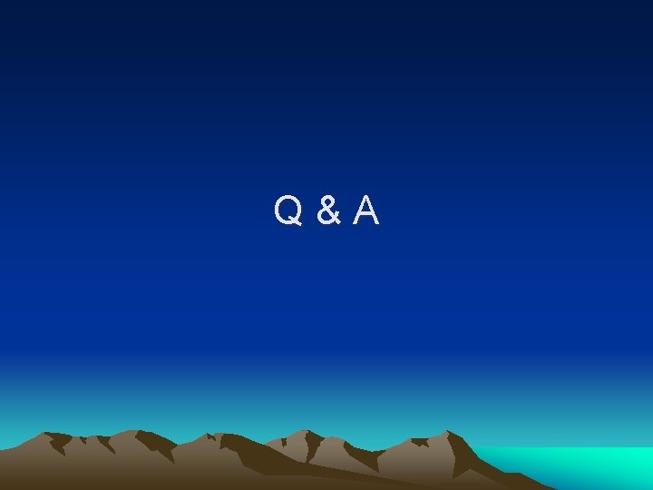 Q&A 