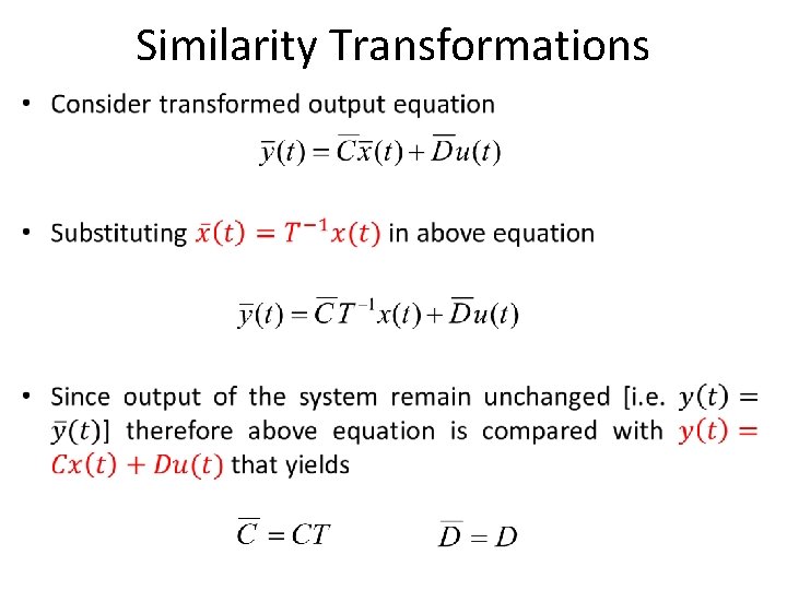 Similarity Transformations • 