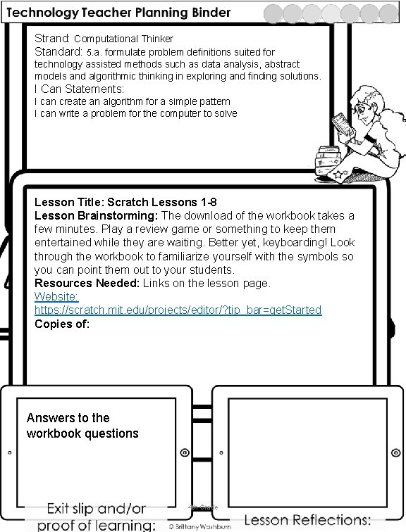 Strand: Computational Thinker Standard: 5. a. formulate problem definitions suited for technology assisted methods