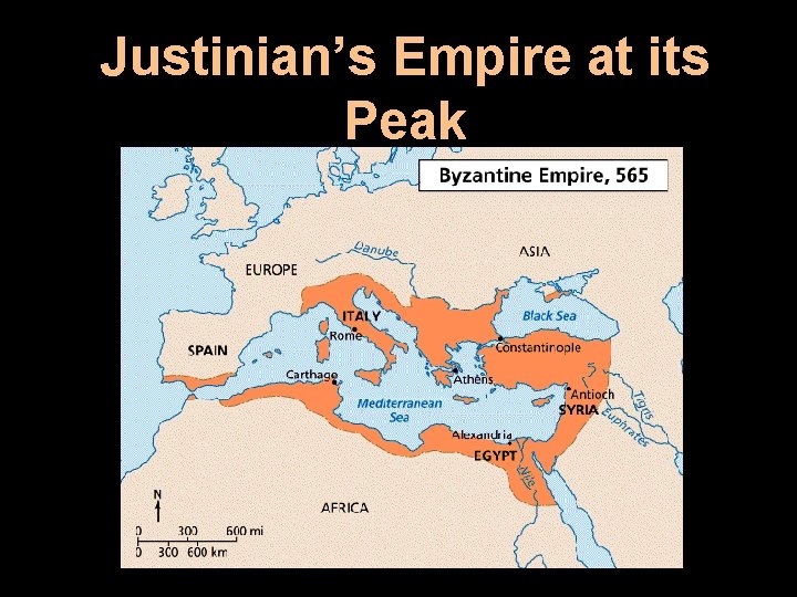 Justinian’s Empire at its Peak 