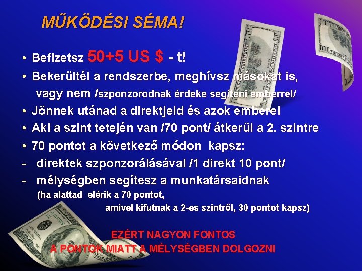 MŰKÖDÉSI SÉMA! • • • - Befizetsz 50+5 US $ - t! Bekerültél a