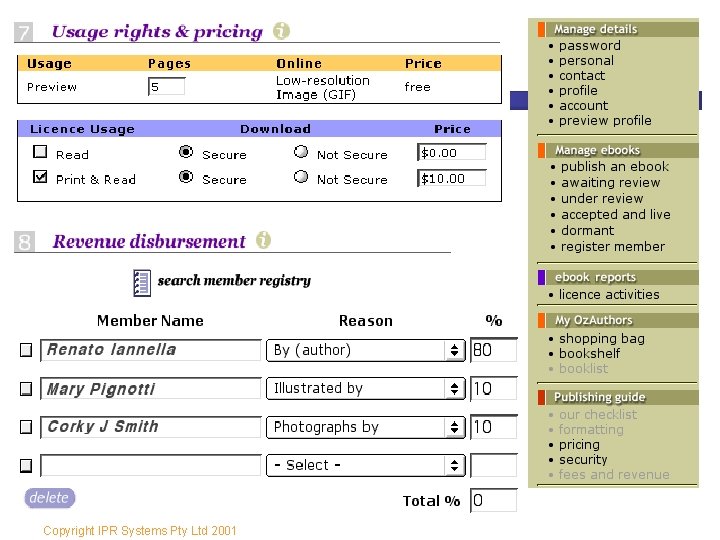 Copyright IPR Systems Pty Ltd 2001 