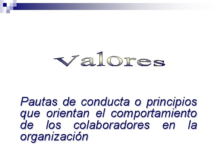 Pautas de conducta o principios que orientan el comportamiento de los colaboradores en la