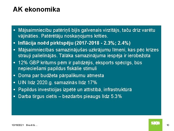 AK ekonomika Mājsaimniecību patēriņš bijis galvenais virzītājs, taču drīz varētu vājināties. Patērētāju noskaņojums krities.