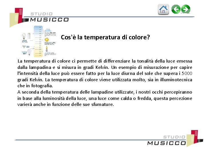 Cos'è la temperatura di colore? La temperatura di colore ci permette di differenziare la