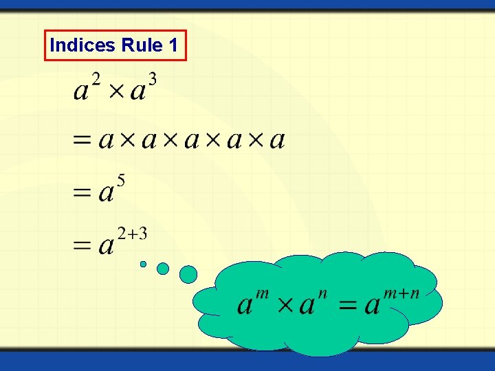 Indices Rule 1 