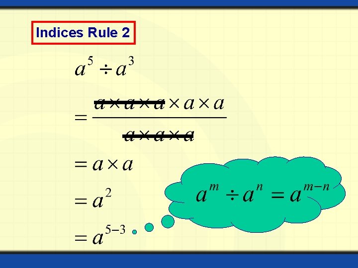 Indices Rule 2 