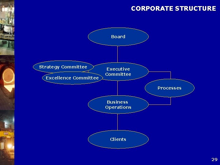 CORPORATE STRUCTURE Board Strategy Committee Excellence Committee Executive Committee Processes Business Operations Clients 29