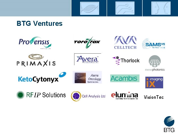 BTG Ventures Thorlock Vision. Tec 