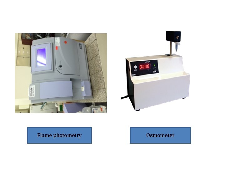 Flame photometry Osmometer 